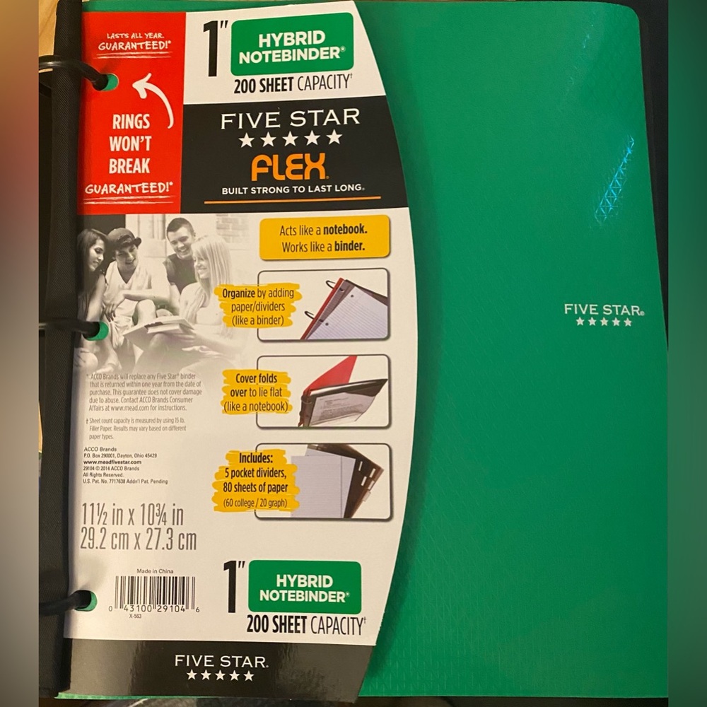 Five Star Flex Hybrid Notebinder.